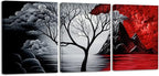 Wieco Art 3 Panels The Cloud Tree Gallery Wrapped Modern Canvas Wall Art by WiecoArt