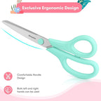 iBayam 8.5" All Purpose Yellow Pink Teal Scissors - Image 3