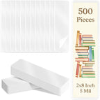 500 Pcs Bookmark Laminating Pouches 2x8inch 5 Mil Hot Laminator Sleeves DIY by DLUGOPIS