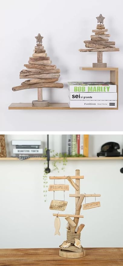 Natural Driftwood Pieces, Unfinished Wooden Sticks - Image 4
