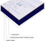 JANDJPACKAGING Royal Blue Heat Transfer Vinyl, HTV - Image 6
