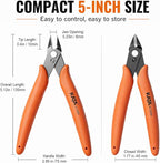 KATA Mini Flush Cutters, 5-Inch Wire Cutters Plier - Image 2