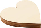 HOIGON 30 PCS 8 Inch Large Wooden Hearts, 1/8 Inch Thick Unfinished Wood Heart - Image 3