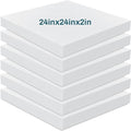 Frienda 6 Pack 2" X 24" X 24" Upholstery High Density Foam Cushion White by Frienda