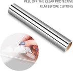 TECKWRAP Silver Chrome Vinyl Permanent Adhesive Vinyl Bubble Free 1ftx5ft - Image 2