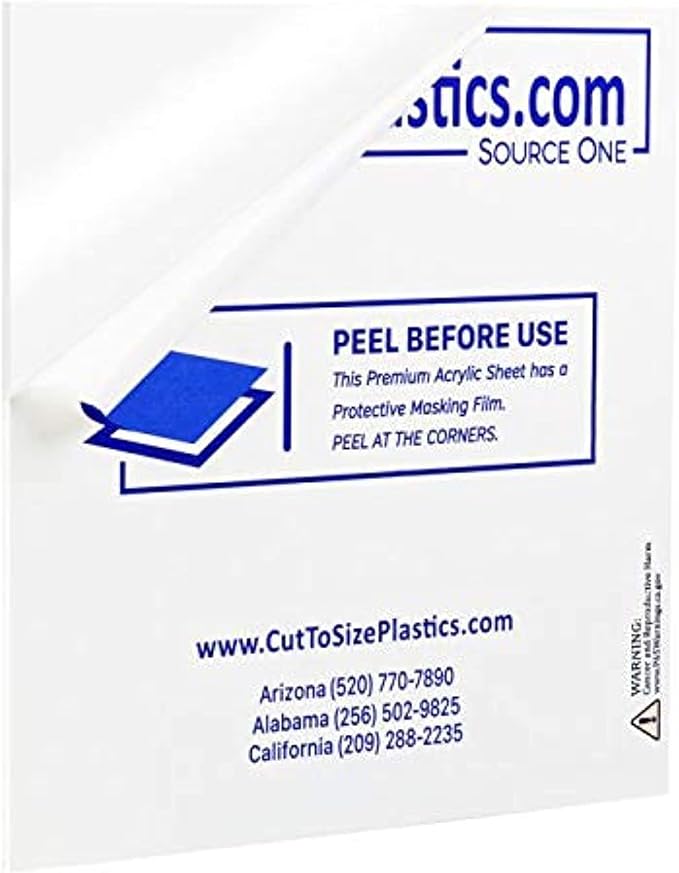 3/8 th Inch Thick Acrylic Plexiglass Sheet by SOURCEONEDISPLAYS