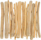 MECCANIXITY 7.9" Natural Driftwood Pieces, 0.3" to 0.7" Dia Driftwood Twigs by MECCANIXITY