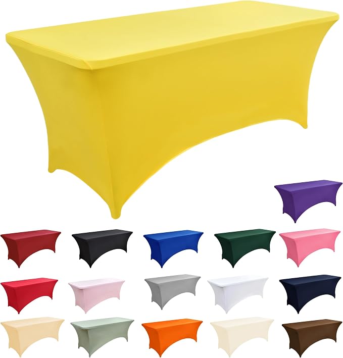 2-Pack 6ft Spandex Table Covers - Image 3