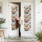 Floral Window Privacy Films, Stained Glass Rainbow Window Sticker Decor - Image 4