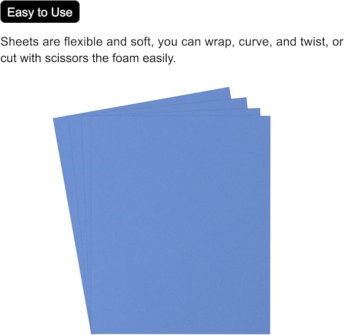 MECCANIXITY EVA Foam Sheets Dark Blue 19.7 Inch x 35.4 Inch 1mm Thick Crafts - Image 4
