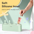 Popsicle Mold Set 4 Pieces Homemade Silicone Popsicle Maker Easy Release Ice - Image 2