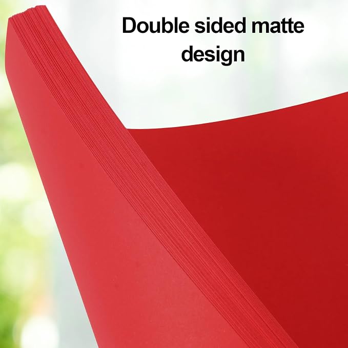 Joyberg Red Cardstock 8.5 x 11, 230gsm Cover Cardstock Paper, 85 Lb Heavy Card - Image 6