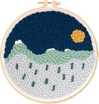 Night Landscape Punch Needle Kit by Unknown