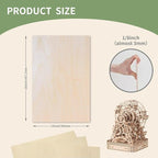 12 Pack Basswood Sheets 1/8x18x12 Inch, Unfinished Wood - Image 3