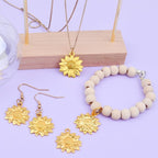BronaGrand 60pcs Sunflower Pendant Charms Alloy Sunflower Bead Charms Flower - Image 7