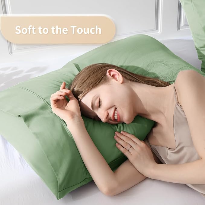 Standard Pillowcases, Cooling Viscose from Bamboo Pillow Covers - Image 3