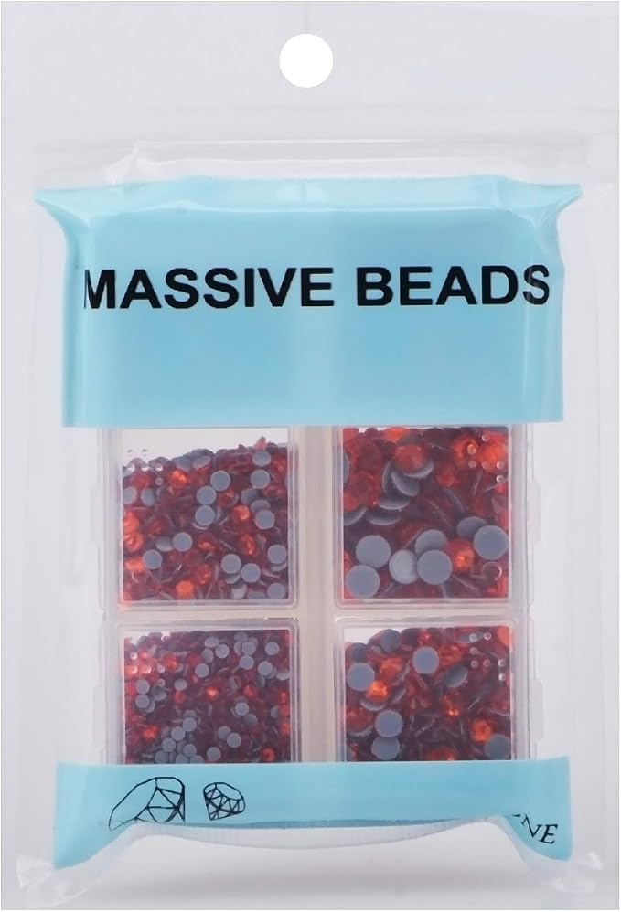 4000pcs Mixed Size Hot Fix Round Crystals Gems Glass Stones Hotfix Flat Back - Image 4