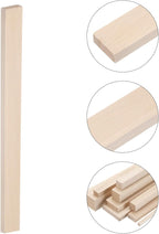 MECCANIXITY 6pcs Wood Sticks, 3/8"x 1" x 12" Rectangle Wooden Cube Wood Square - Image 3