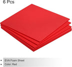 MECCANIXITY EVA Foam Sheets Red 9.8 Inch x 9.8 Inch 5mm Thick Crafts Foam Sheets - Image 3