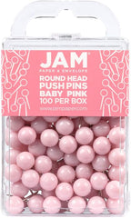 JAM PAPER Colorful Push Pins by JAMPaper