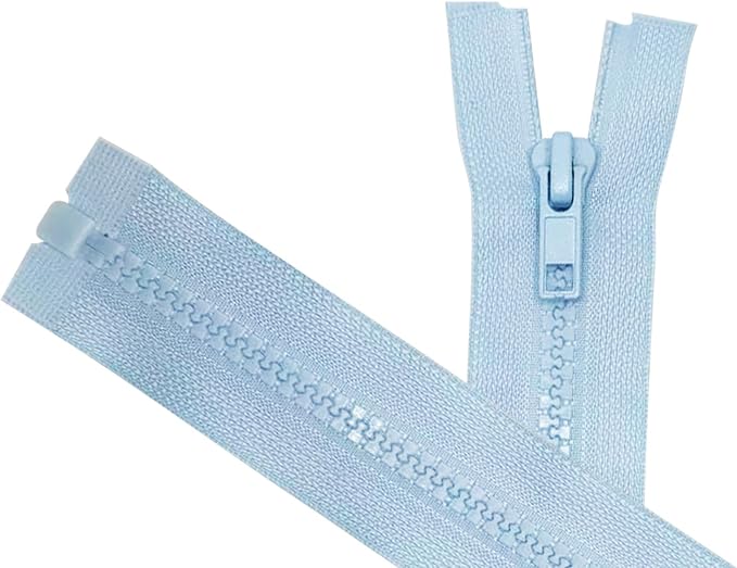 ANPURZII 2PCS #5 11 Inch Sky Blue Separating Jacket Zippers by Unknown