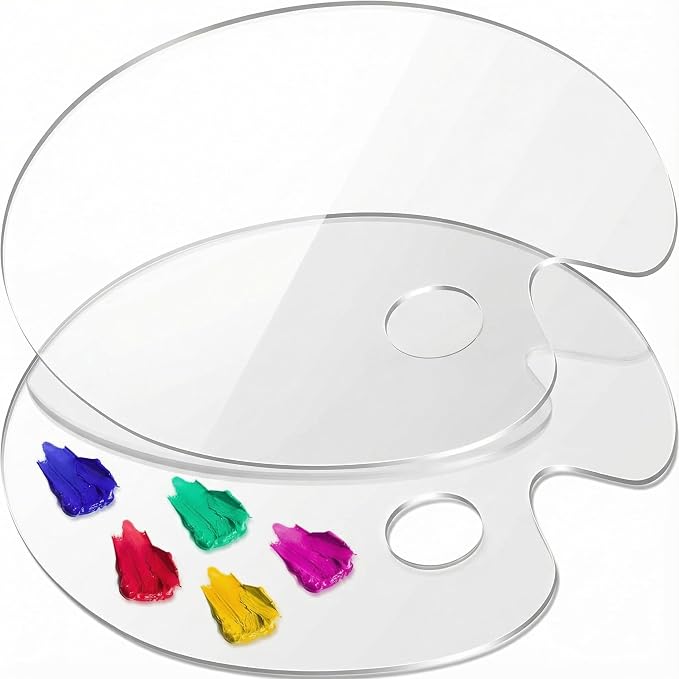 DUGATO Clear Acrylic Paint Palette, 15.7 x 11.8 in | Big Size Palette, by DUGATO