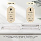 downluxe Weighted Blanket Queen Size, 15 lb Weighted Blanket - Image 5