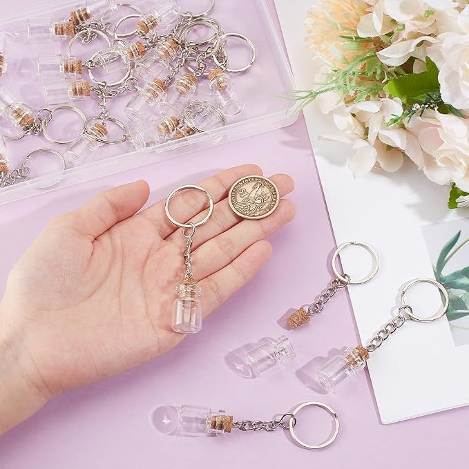 UNICRAFTALE 20Pcs Mini Glass Bottles 2ml Glass Vials - Image 4