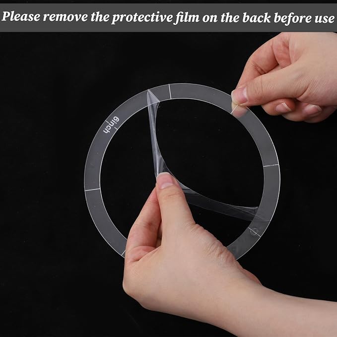 6 PCS Clear Acrylic Circle Template Set 1/2/3/4/5/6 Inch Quilting Templates - Image 4