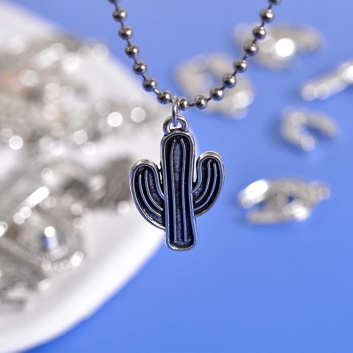 Western Cowboy & Cowgirl Charms, Boot Gun Hat Horse Cactus Trinkets - Image 5