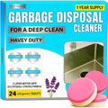 Garbage Disposal Cleaner Tablets 24 Pack – 20g Large Foaming Lavender Scent, Sink & Drain Freshener for Kitchen, Deep Cleaning – 1 Year Supply