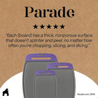 GORILLA GRIP BPA-Free Reversible Kitchen Cutting Board Set of 3, US Designed - Image 9