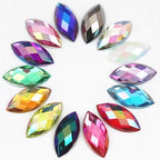 100 Pcs 15x7mm AB Colorful Jewels Gems Rhinestones - Image 2