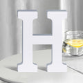 White Wooden Letters 8 Inch for Wall Decor, Large Unfinished Wood Letters for by SETNDTS