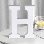 White Wooden Letters 8 Inch for Wall Decor, Large Unfinished Wood Letters for by SETNDTS