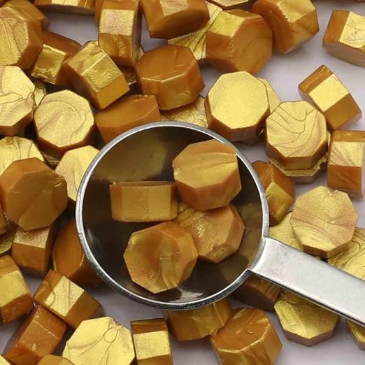 300Pcs Gold Sealing Wax Beads, Vintage Wax Seal Beads - Image 5