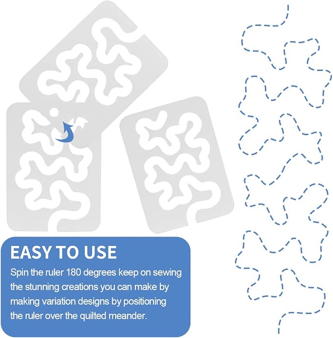 Using Quilting Templates Sewing Machine Domestic Free Motion Quilting Templates - Image 5