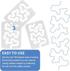 Using Quilting Templates Sewing Machine Domestic Free Motion Quilting Templates - Image 5