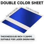 5PCS Laser Engraving Double Color ABS Plastic Sheet, Two-Tone Laserable - Image 2