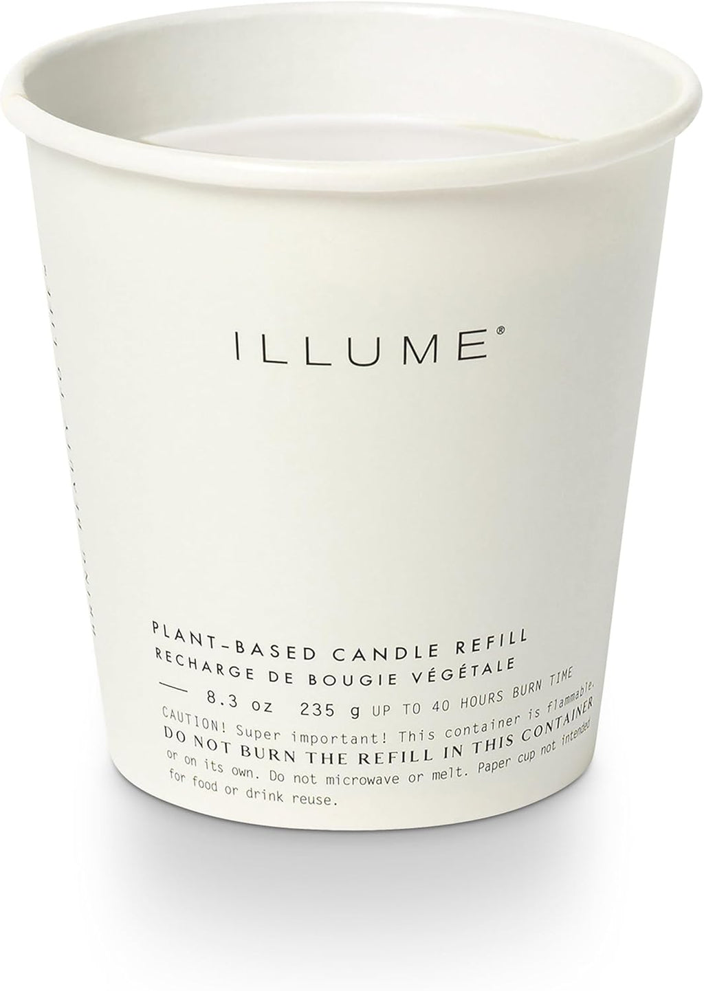 ILLUME Boxed Glass Candle Refill, Winter White