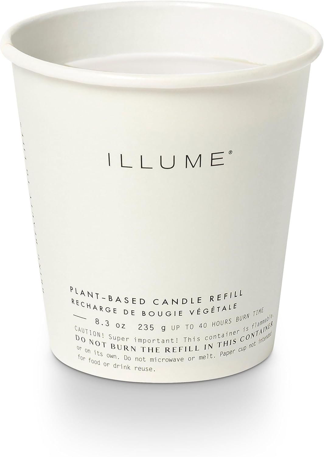 ILLUME Boxed Glass Candle Refill, Winter White