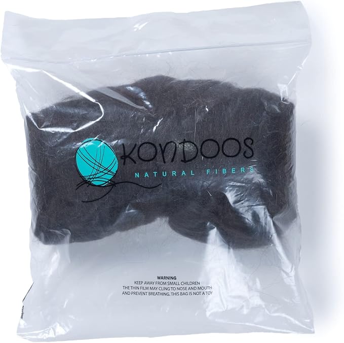 Kondoos Llama Wool roving, 1 lb. Best - Image 3