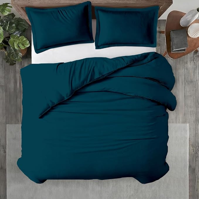 Kotton Culture 3 Pc 120"x120" Duvet Cover Set Super King Plus/Super Oversize by KottonCulture