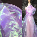 Light Purple Iridescent Organza Fabric - Image 6