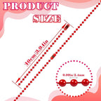300Pcs Stainless Steel Ball Chain Set, 2.4mm Bead Chains 10 Colors 3.9 Inch - Image 2