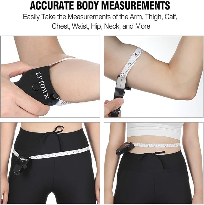 Automatic Telescopic Tape Measure, Body Measure Tape 60 inch, Self-Tightening - Image 3