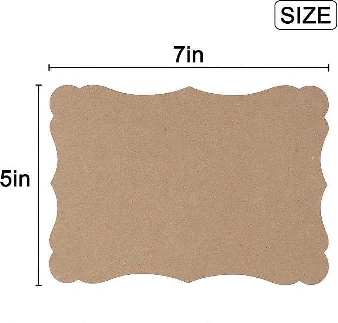 50 Pack Blank Kraft Greeting Cards, Kraft Color, 5x7IN | Thick Cardstock Paper - Image 2