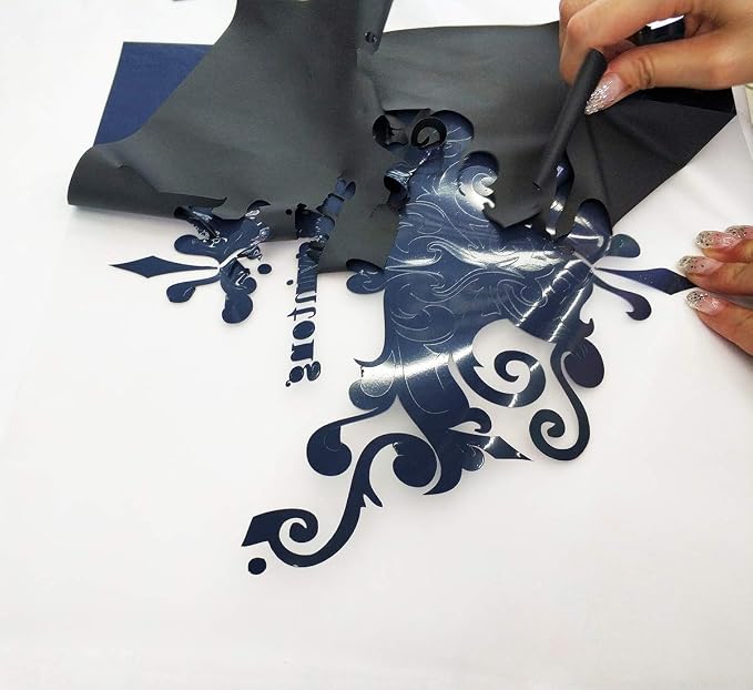 guangyintong Heat Transfer Vinyl Black HTV Rolls, Matte Surface PVC Material - Image 4