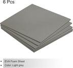MECCANIXITY EVA Foam Sheets Light Grey 9.8 Inch x 9.8 Inch 5mm Thick Crafts - Image 3