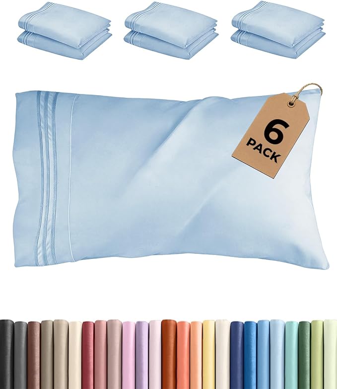 King Pillow Cases Set of 6 by CGKUnlimited